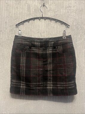 Smart Set Black Plaid Mini Skirt with Red Accents 1